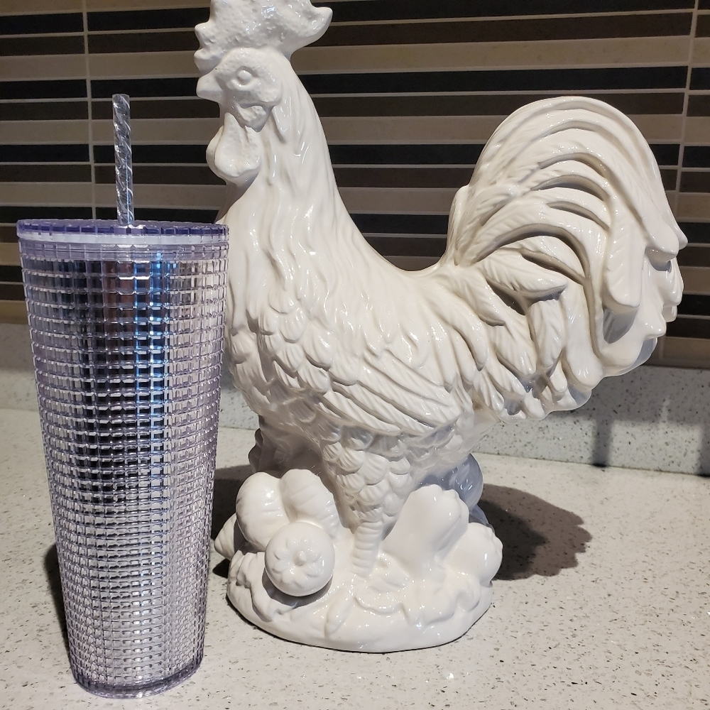 2020 Starbucks Holiday Silver Disco Ball Tumbler Venti Cold Cup Lid Straw New - Picture 2 of 9